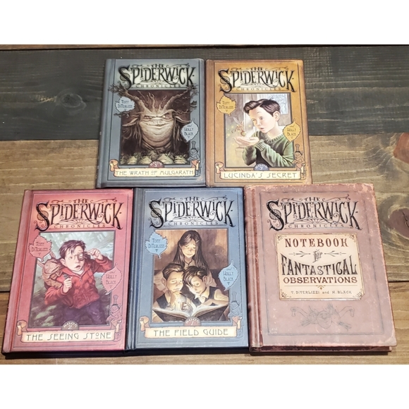 Spiderwick Chronicles Lot Tony Diterlizza Hardcover Vg Lucinda Notebook - Picture 1 of 2